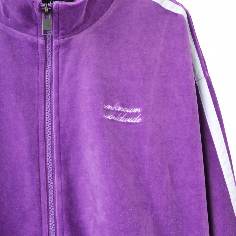 Unknown London Velour Track Jacket (Purple)