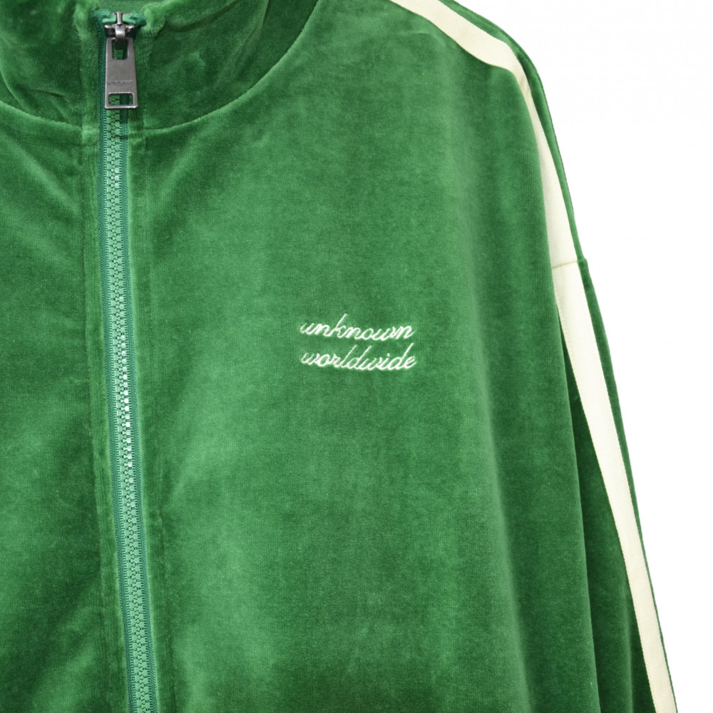 Unknown London Velour Track Jacket (Green)