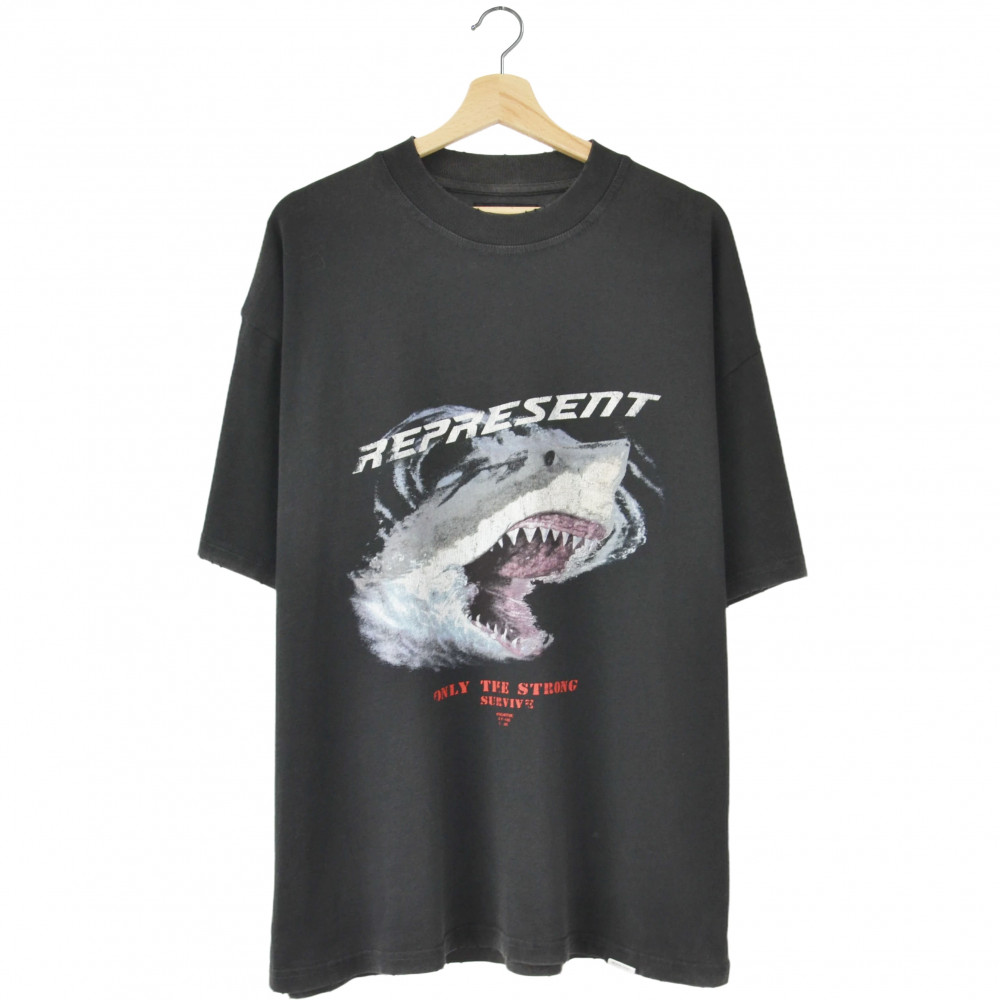 Represent Only The Strong Survive Shark Tee (Vintage Black)