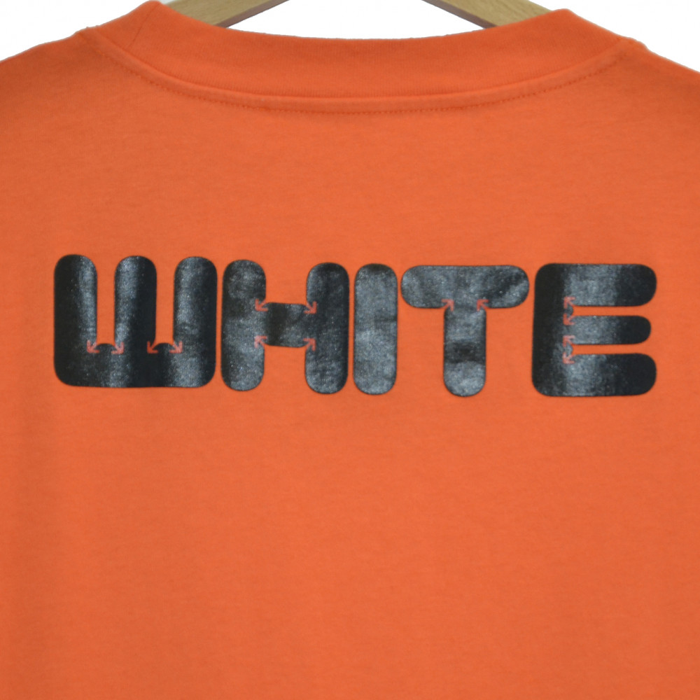 Off-White Arrows Font Tee (Orange)