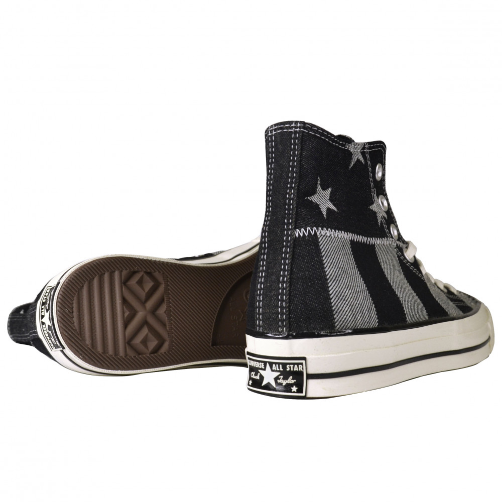 Converse Stars and Stripes Chuck 70 Hi (Black/Grey)