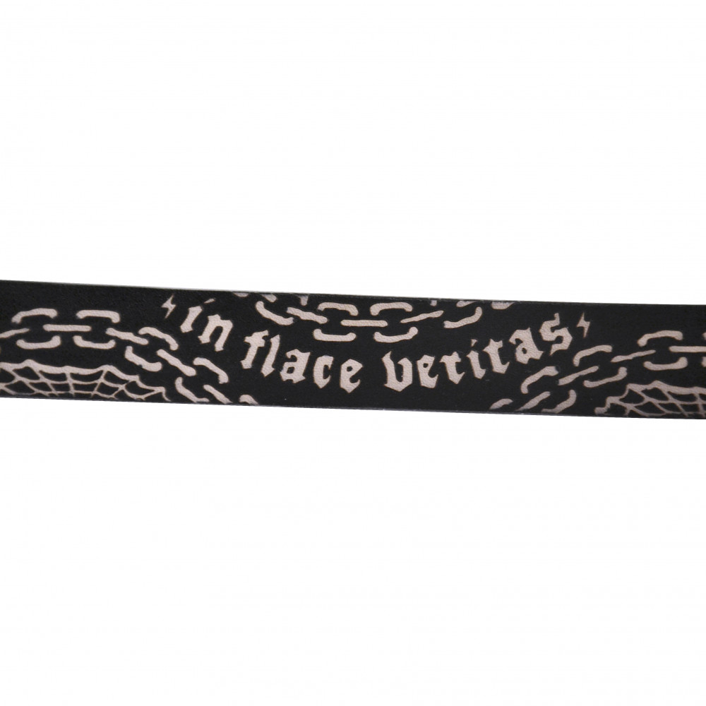 Flace Veritas Leather Bracelet (Black)