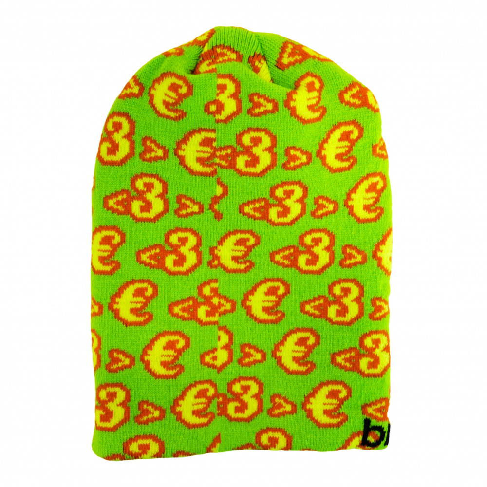Branislav Dekrét <3 > € Logo Beanie (Green/Yellow)