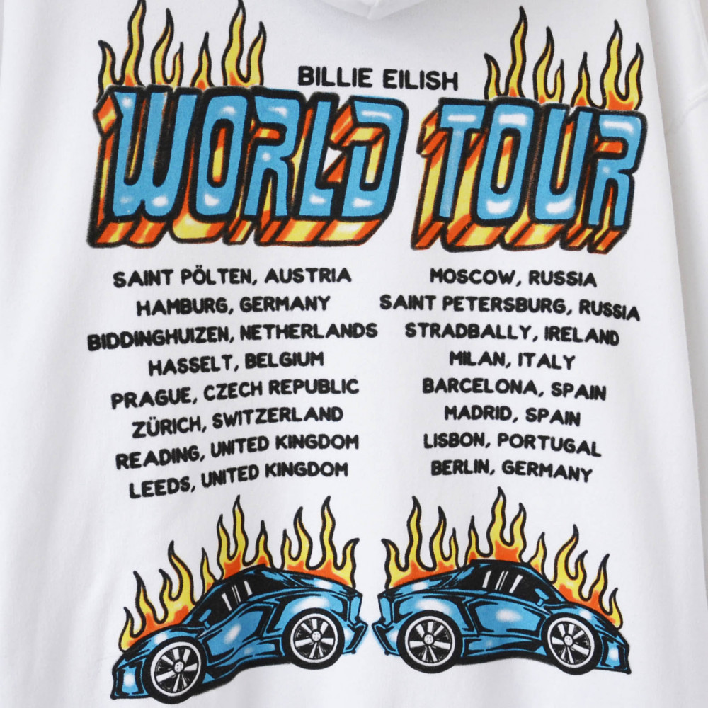 Billie Eilish World Tour Hoodie (White)