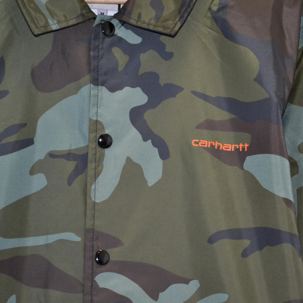 Carhartt WIP Script Coach Jacket (Camo/Orange)