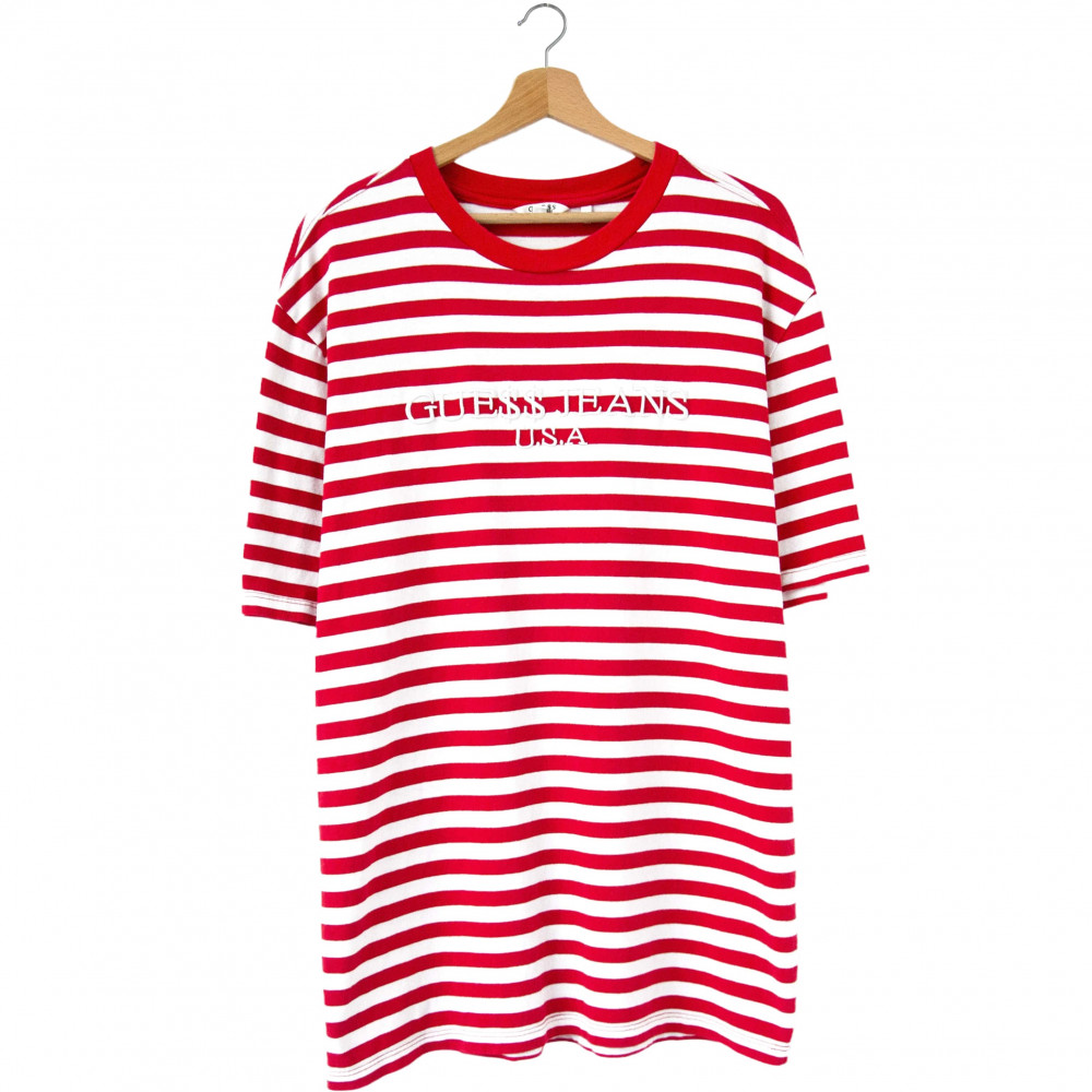 Guess x ASAP Rocky Striped Tee (Red/White)