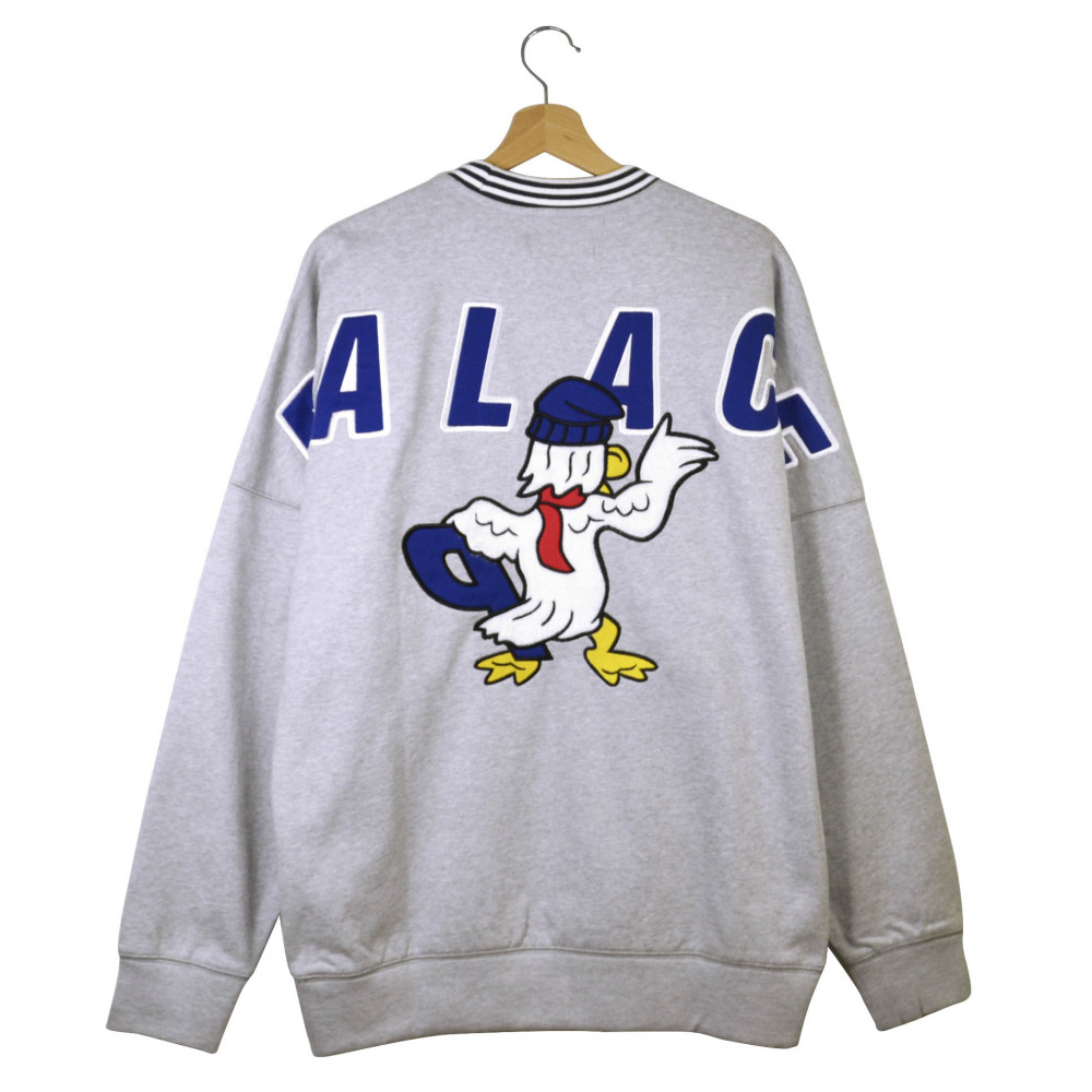 Palace Chilly Duck Out Crewneck (Grey)