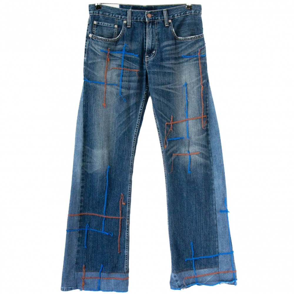 Brunclo Simple Hellraiser Jeans (Blue/Brown)