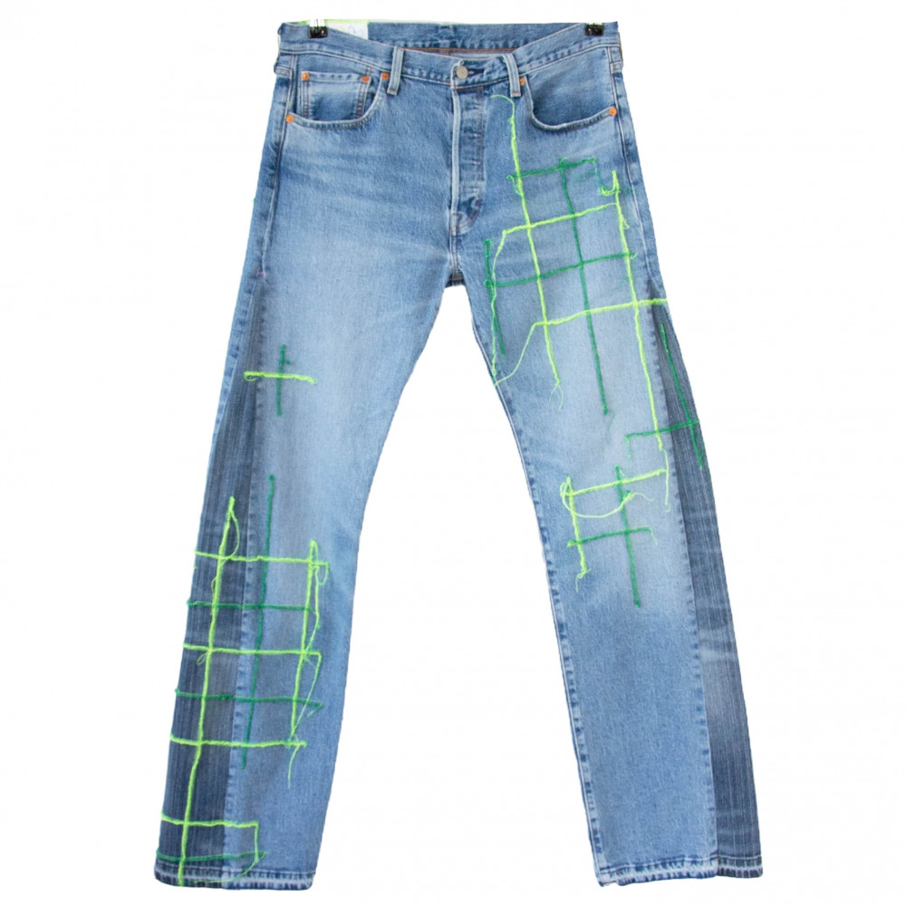 Brunclo Simple Hellraiser Jeans (Blue/Neon)
