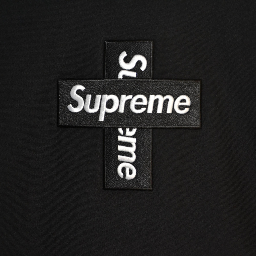 Supreme Cross Box Logo Hoodie (Black)