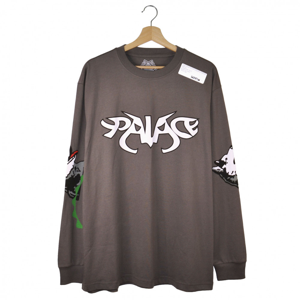 Palace Dogs Are Chill Longsleeve (Charcoal)