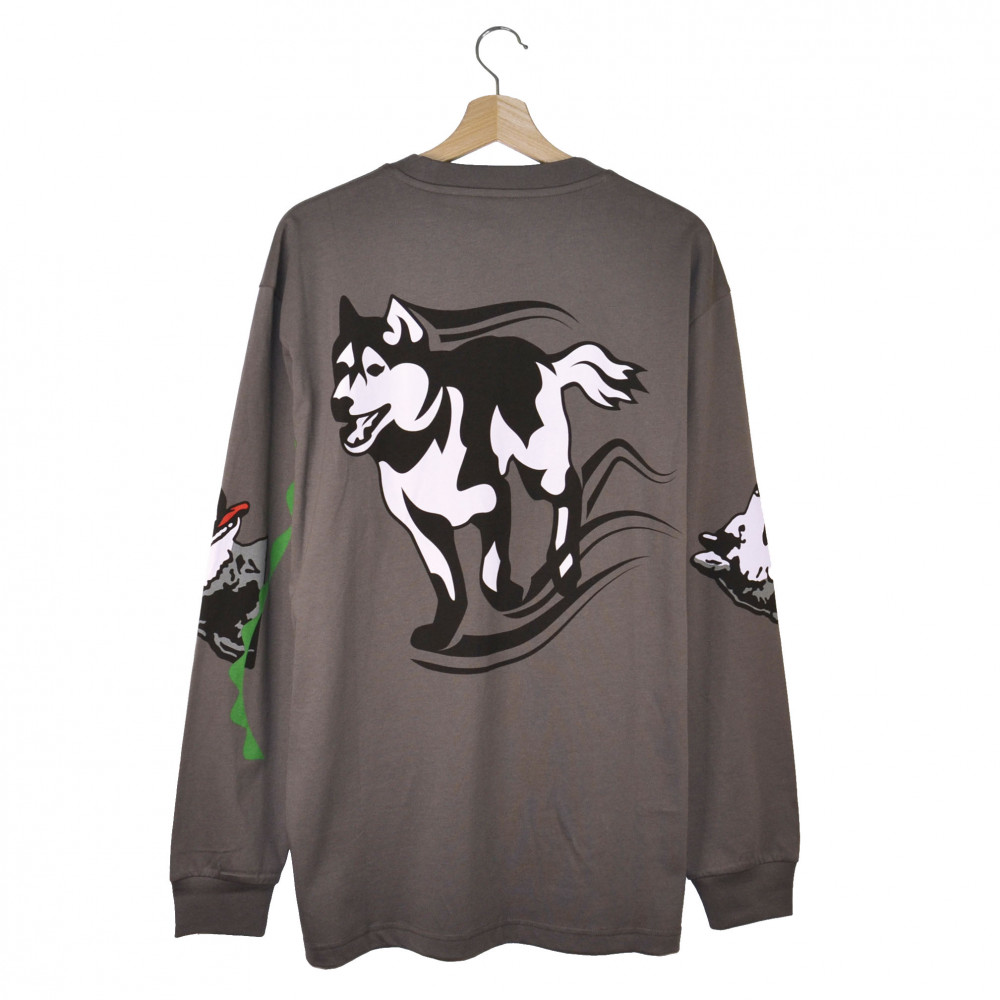 Palace Dogs Are Chill Longsleeve (Charcoal)