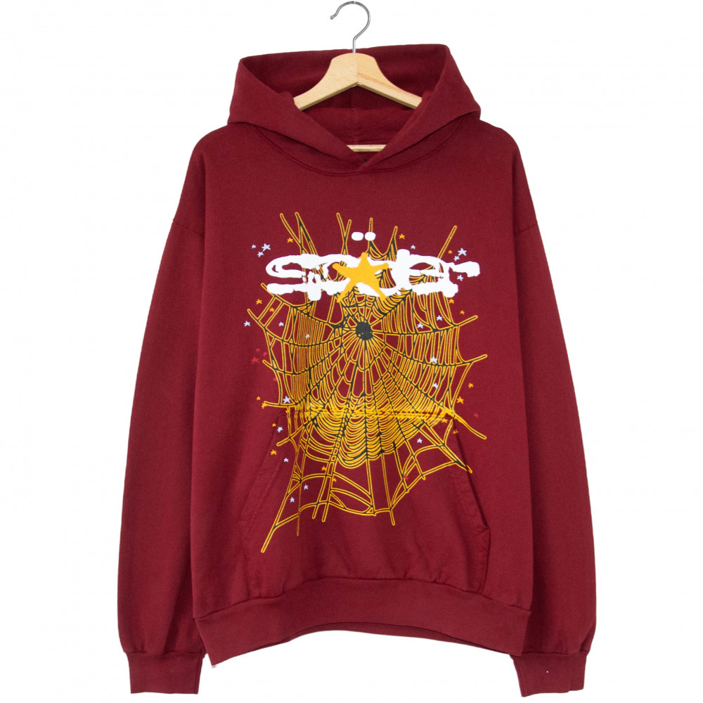 Sp5der Logo Hoodie (Maroon)