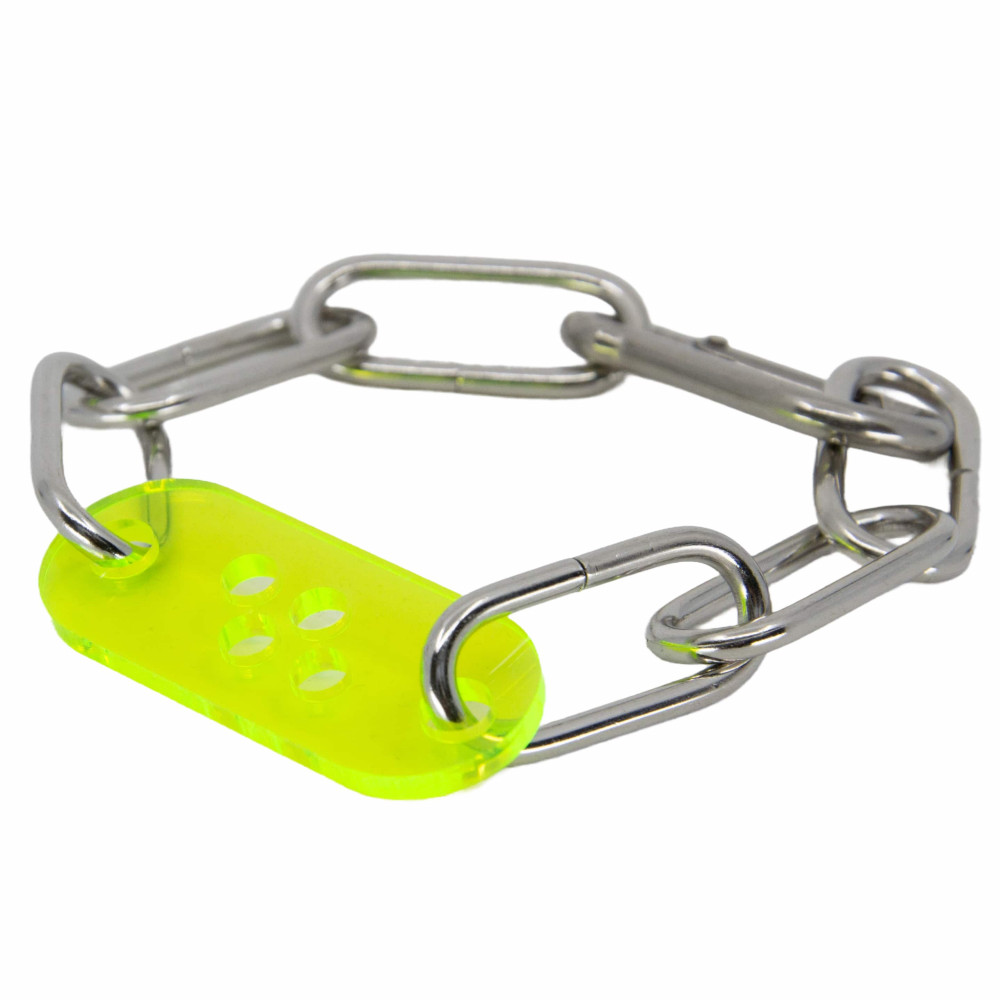 Huni Design Chain Link Bracelet (Lime)