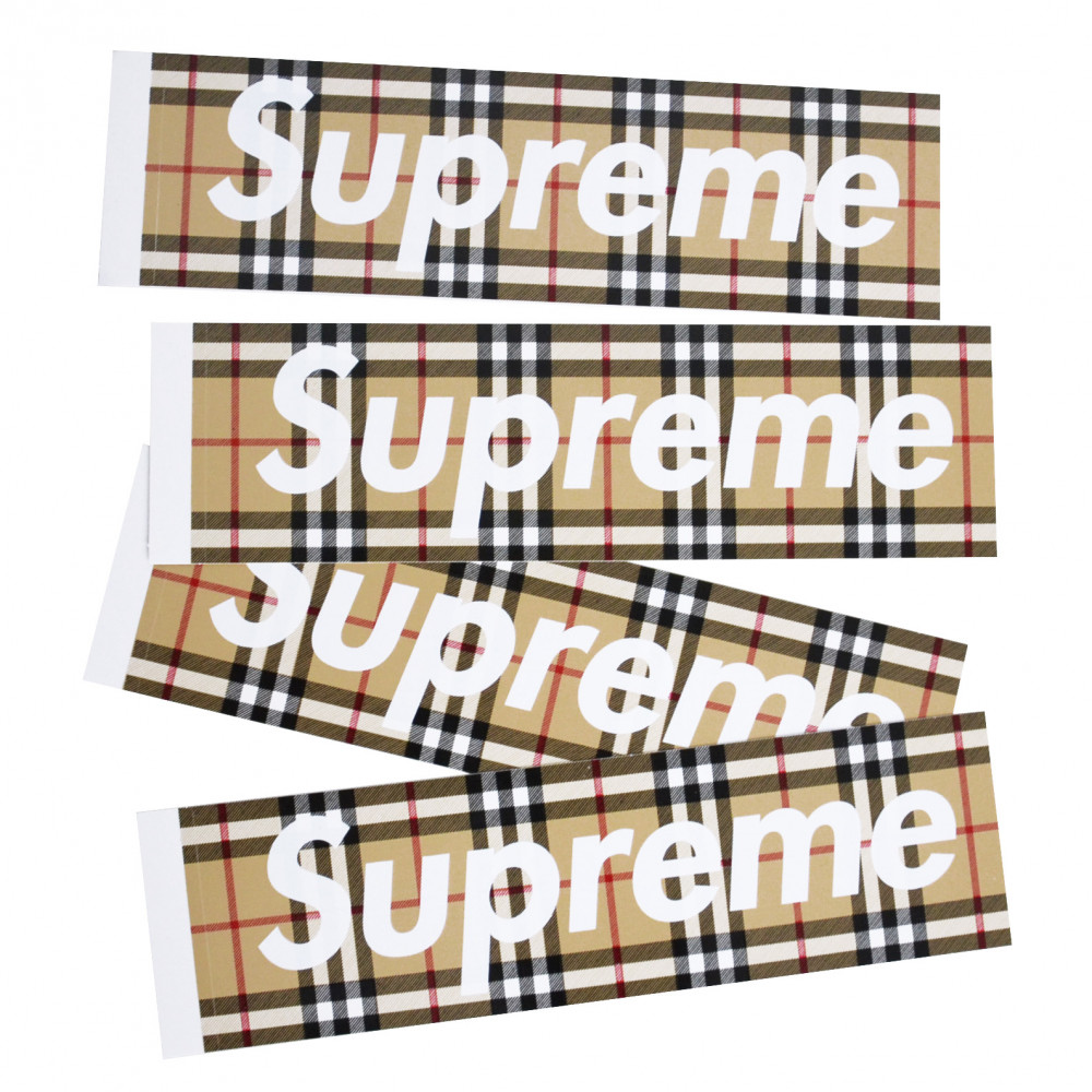 Supreme x Burberry Sticker (Tan)