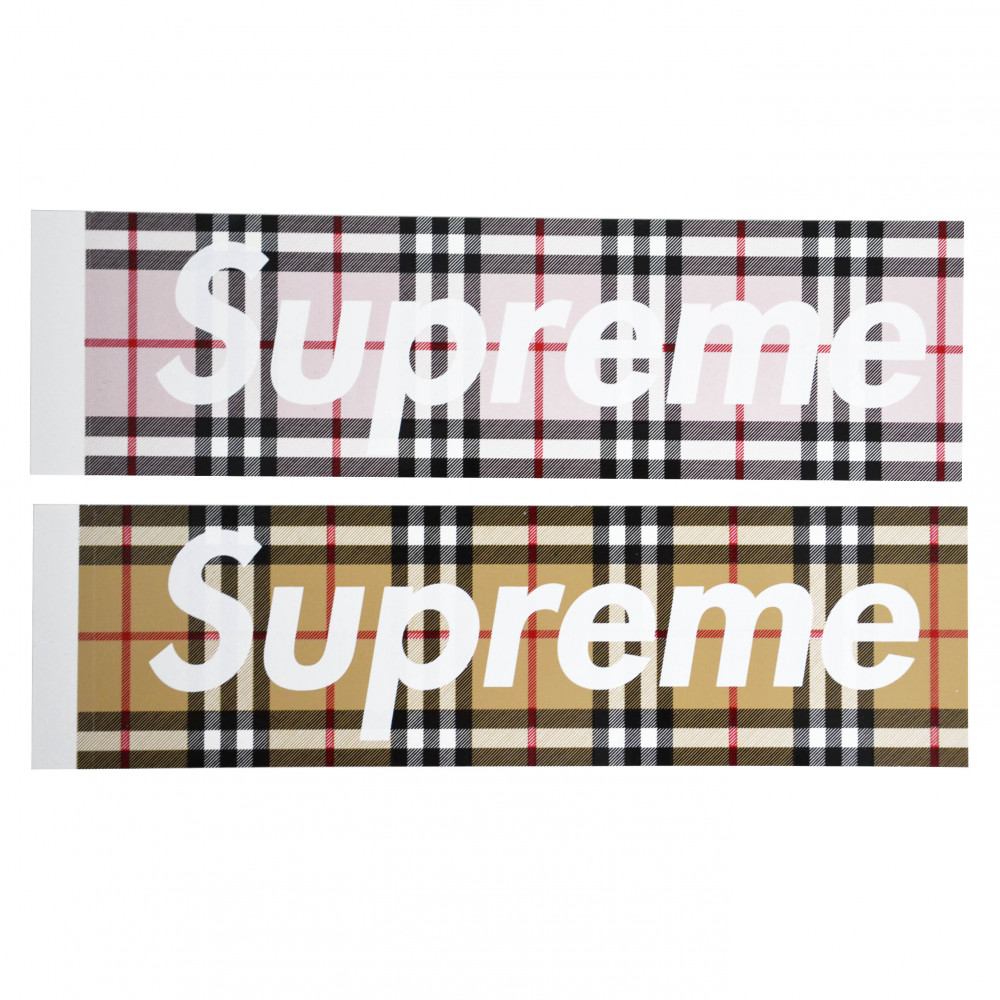Supreme x Burberry Sticker Pack (2x)