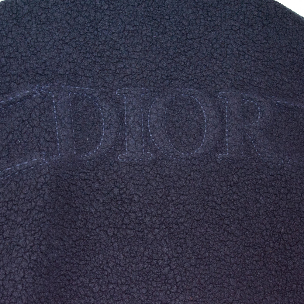 Dior Fleece Reversible Jacquard Jacket (Navy)