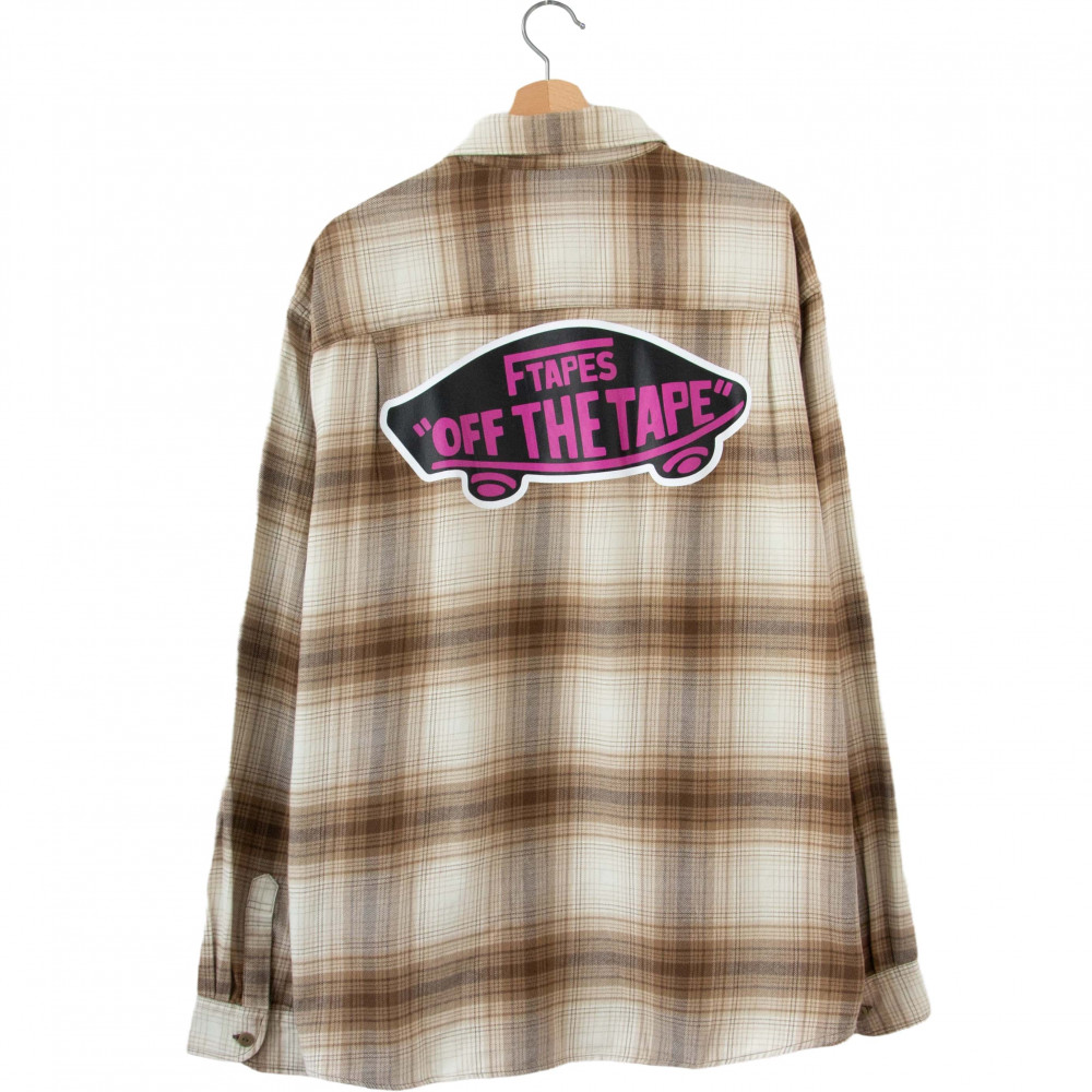 F-Tapes Off The Tape Flannel Shirt (Beige)