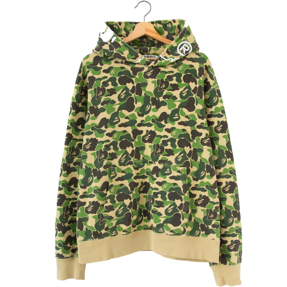 Bape ABC Camo 2nd Ape Wide Fit Pullover Hoodie (Green)