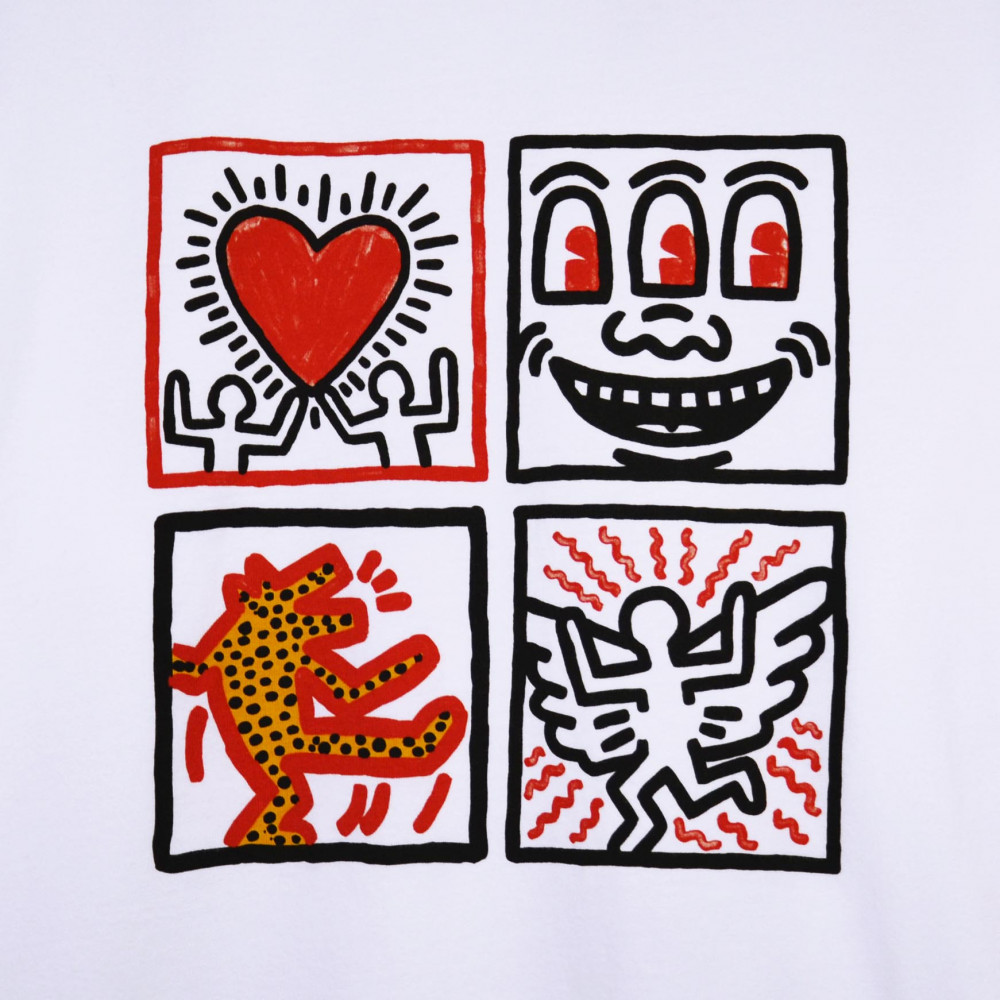 Keith Haring x Uniqlo Love, Smile, Dance, Fly Tee (White)