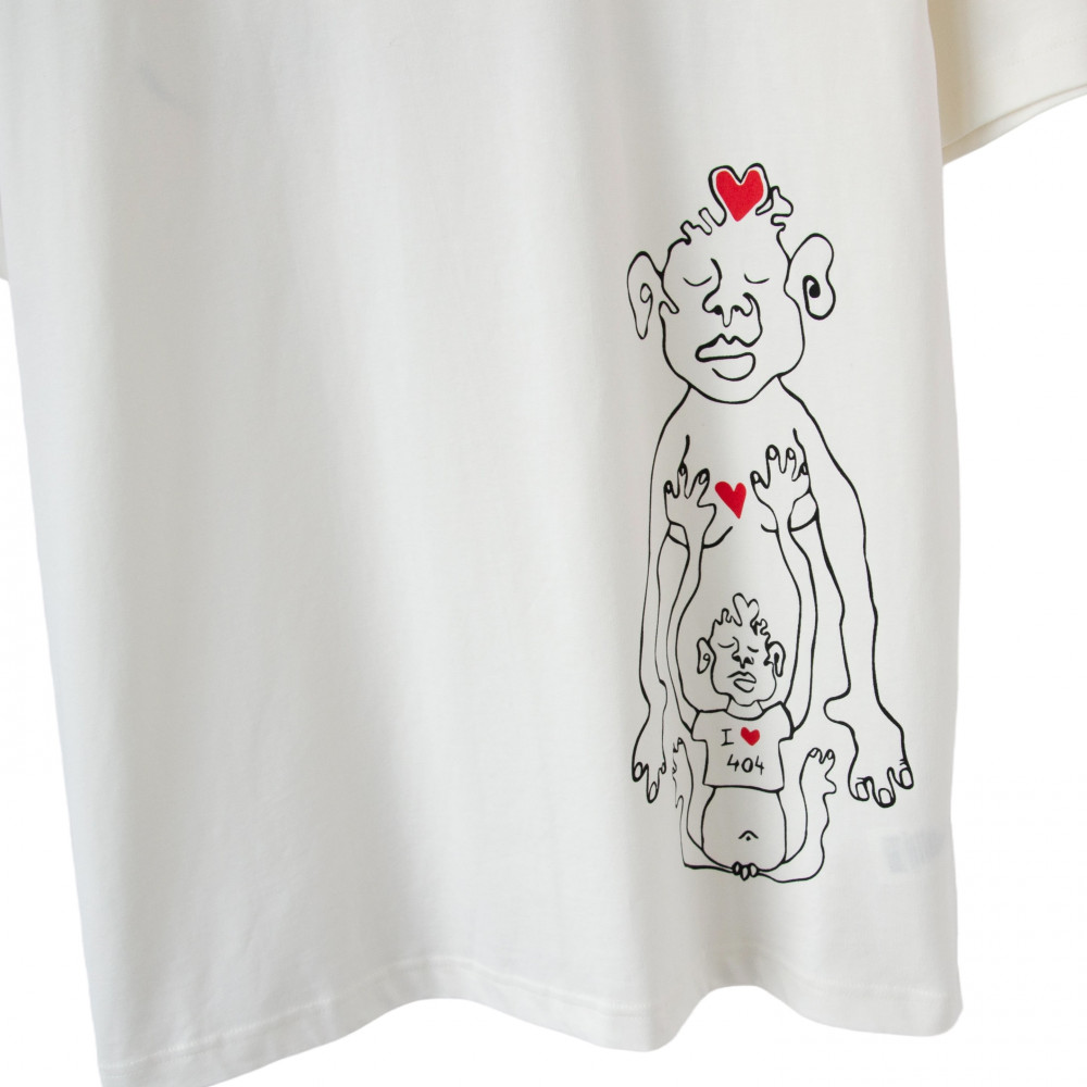 404 x Viktoria Valihora Valentine's Day Tee (White)