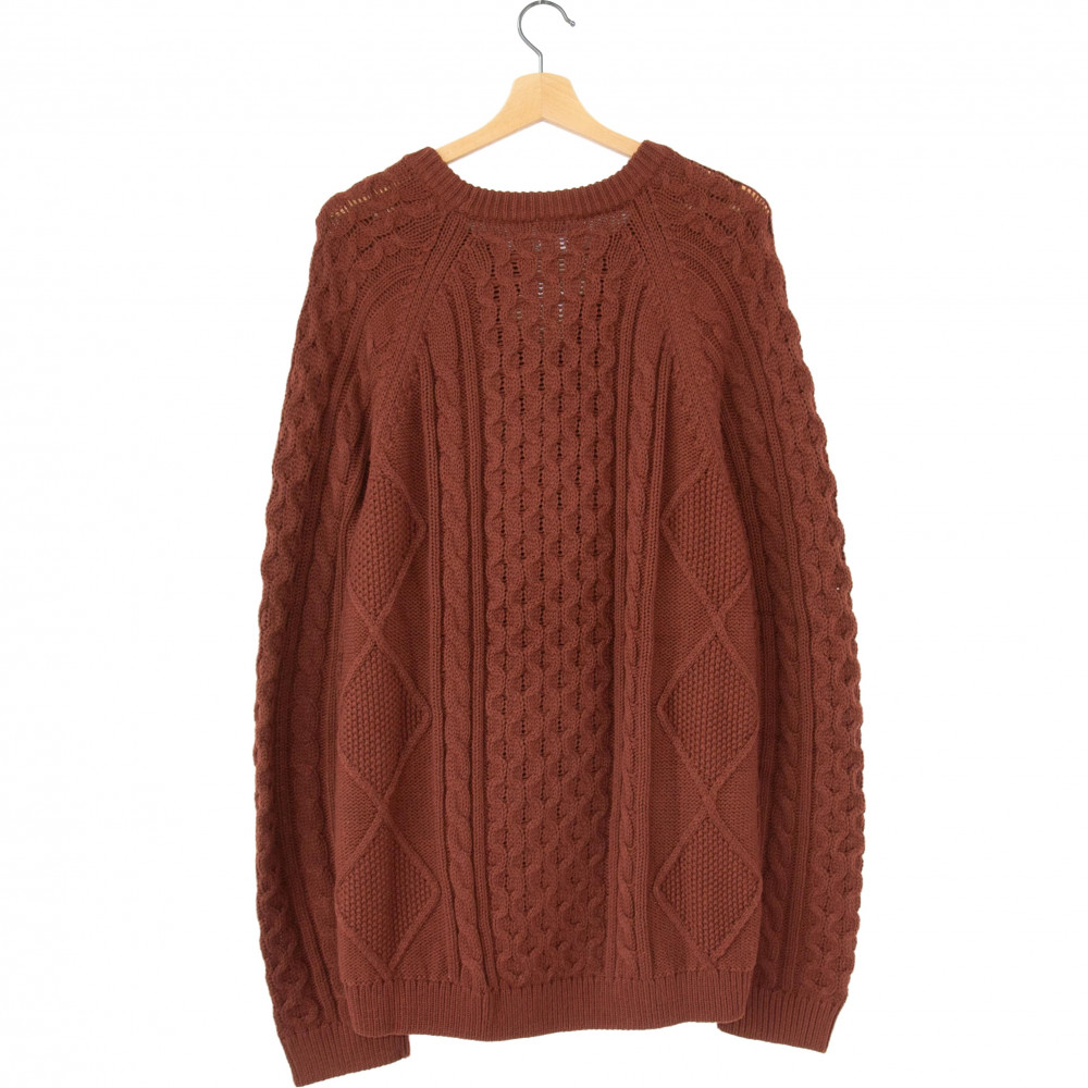 Nike Cable Knit Sweater (Brown)