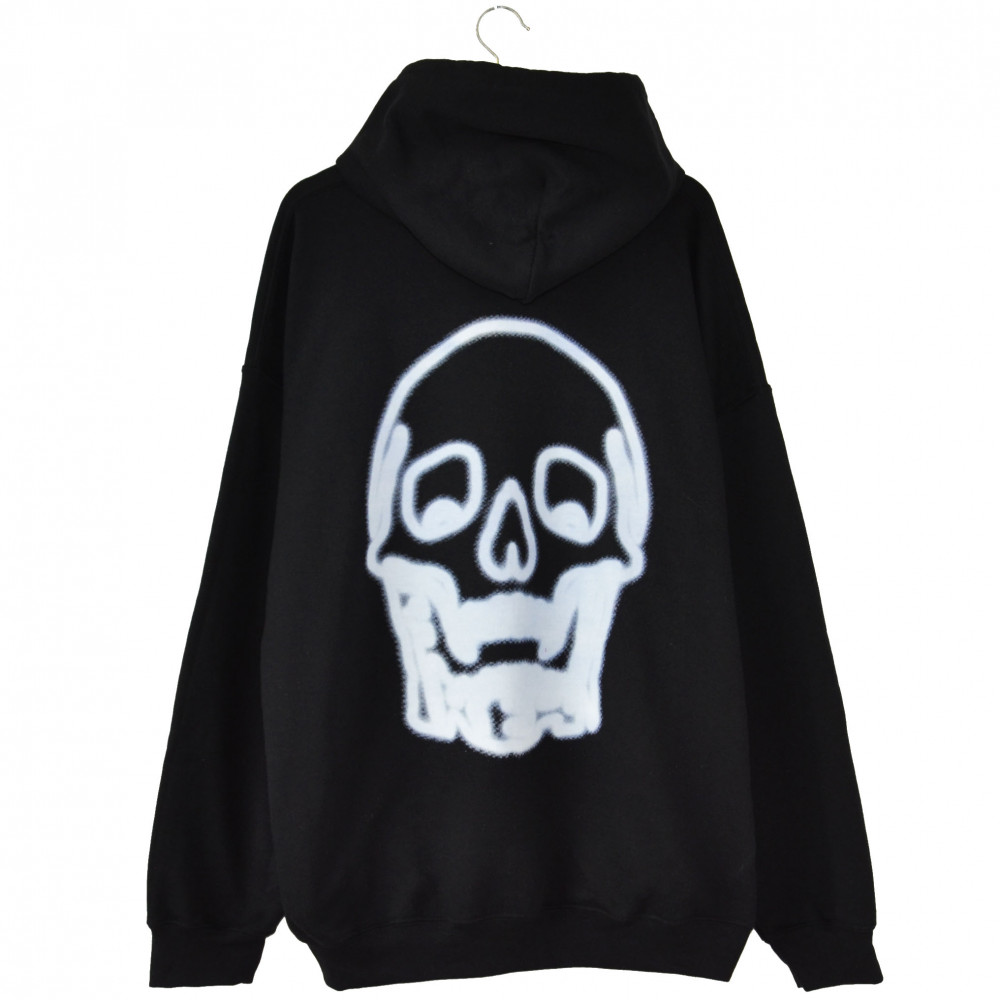 Freak Blurred Skull Hoodie (Black)