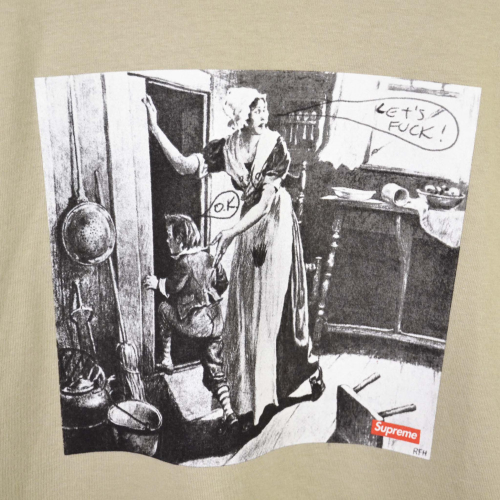 Supreme x Mike Kelly Hiding From Indians Tee (Clay)