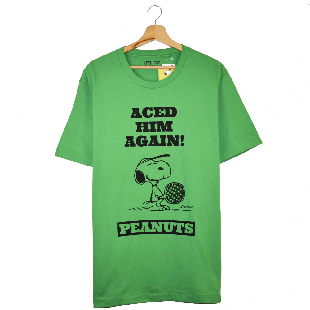 Uniqlo x Peanuts Vintage Aced Him Tee (Green)