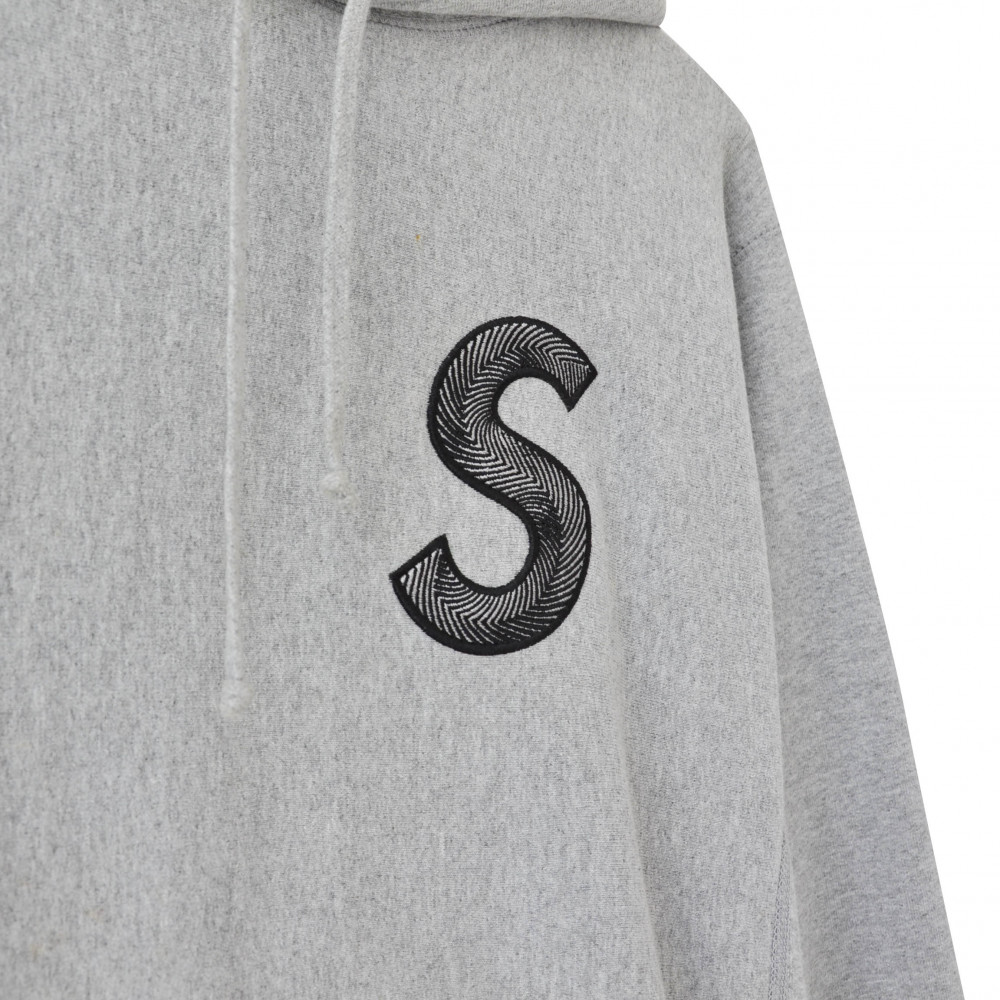 Supreme S Logo Hooded Sweatshirt (Heather Grey)