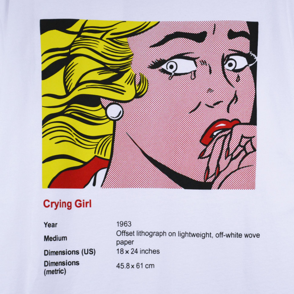 Roy Lichtenstein x Uniqlo Crying Girl Tee (White)