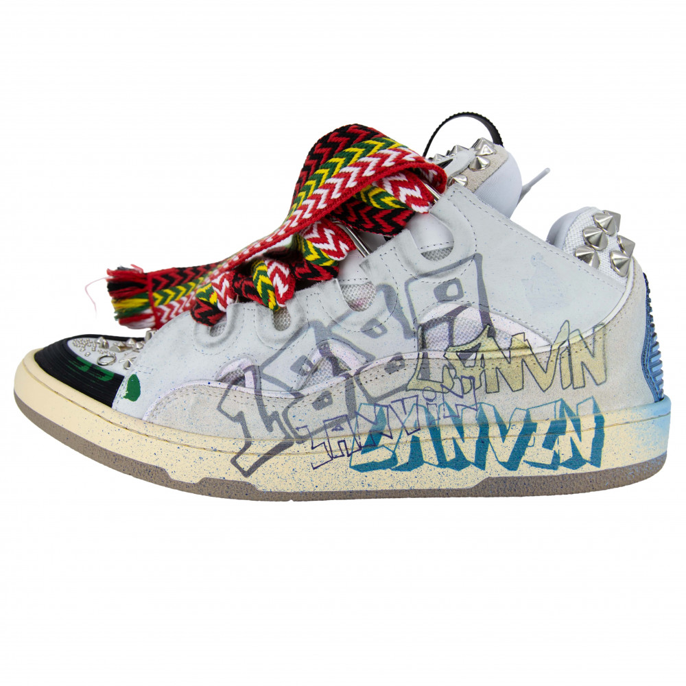 Lanvin Curb Sneaker (Graffiti)