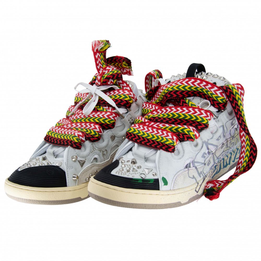 Lanvin Curb Sneaker (Graffiti)