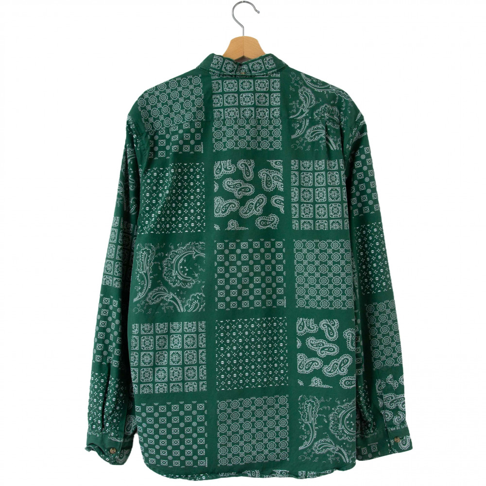 Supreme Paisley Grid Shirt (Green)