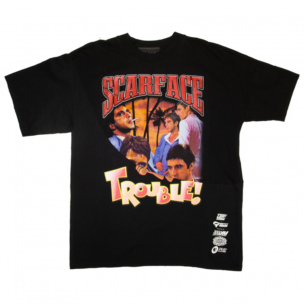 T-Shirt Tuning Scarface Trouble Split Tee (Black)