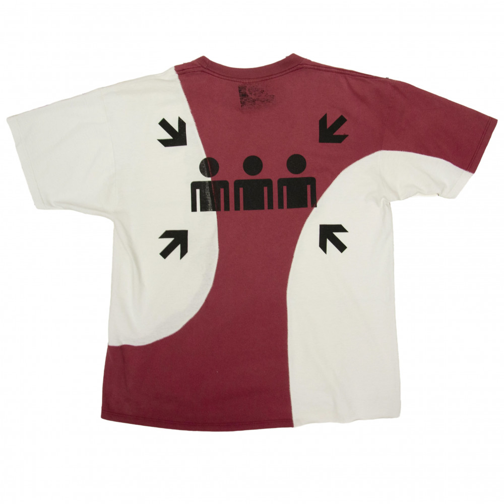 T-Shirt Tuning Attitude Split Tee (Maroon/White)