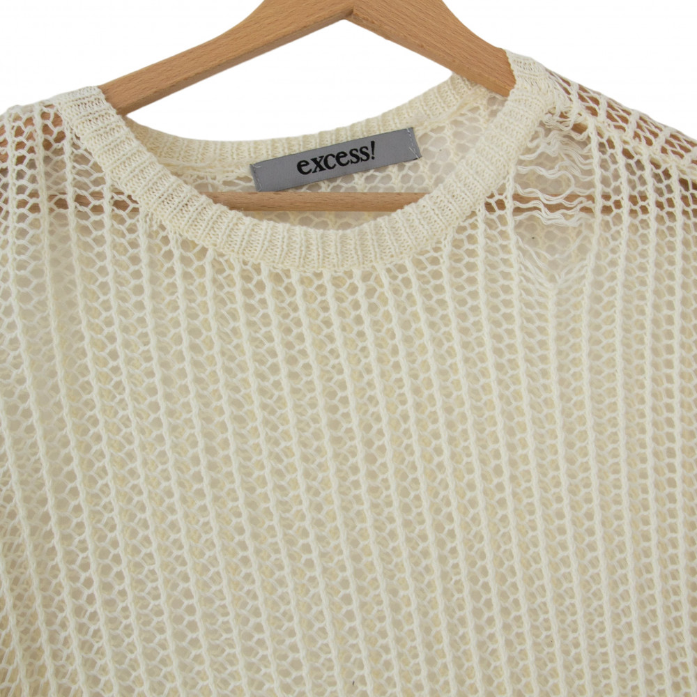 excess! Knitted Sweater (Cream)