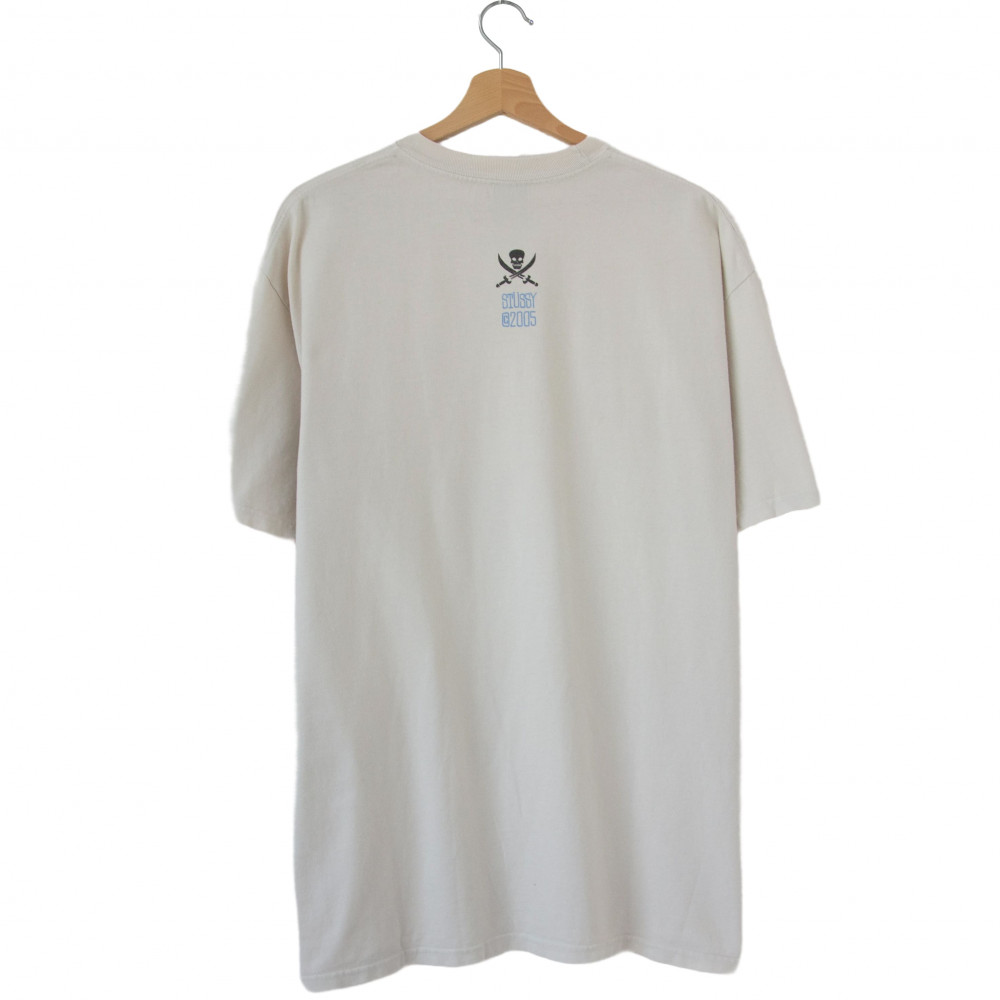 Stussy 25th Anniversary Handsign Tee (White)