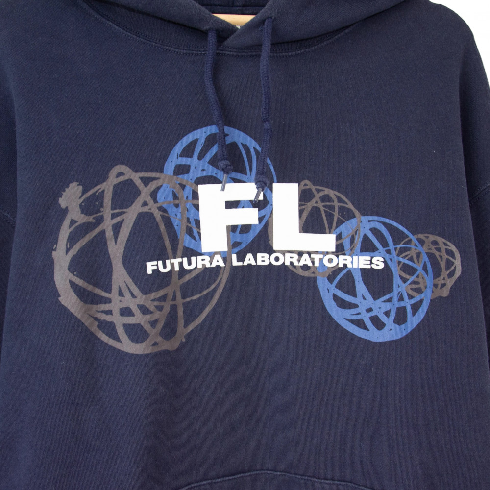 Futura Laboratories x Uniqlo Logo Hoodie (Navy)