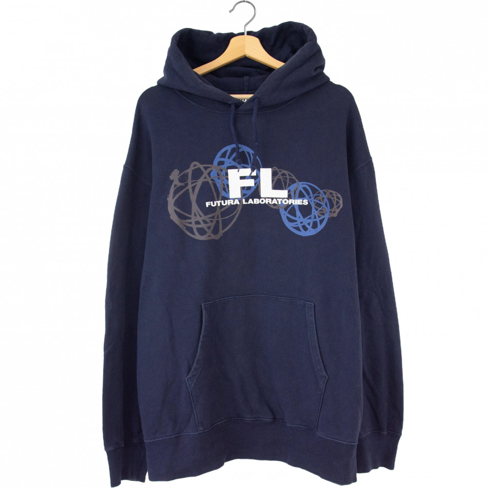 Futura Laboratories x Uniqlo Logo Hoodie (Navy)