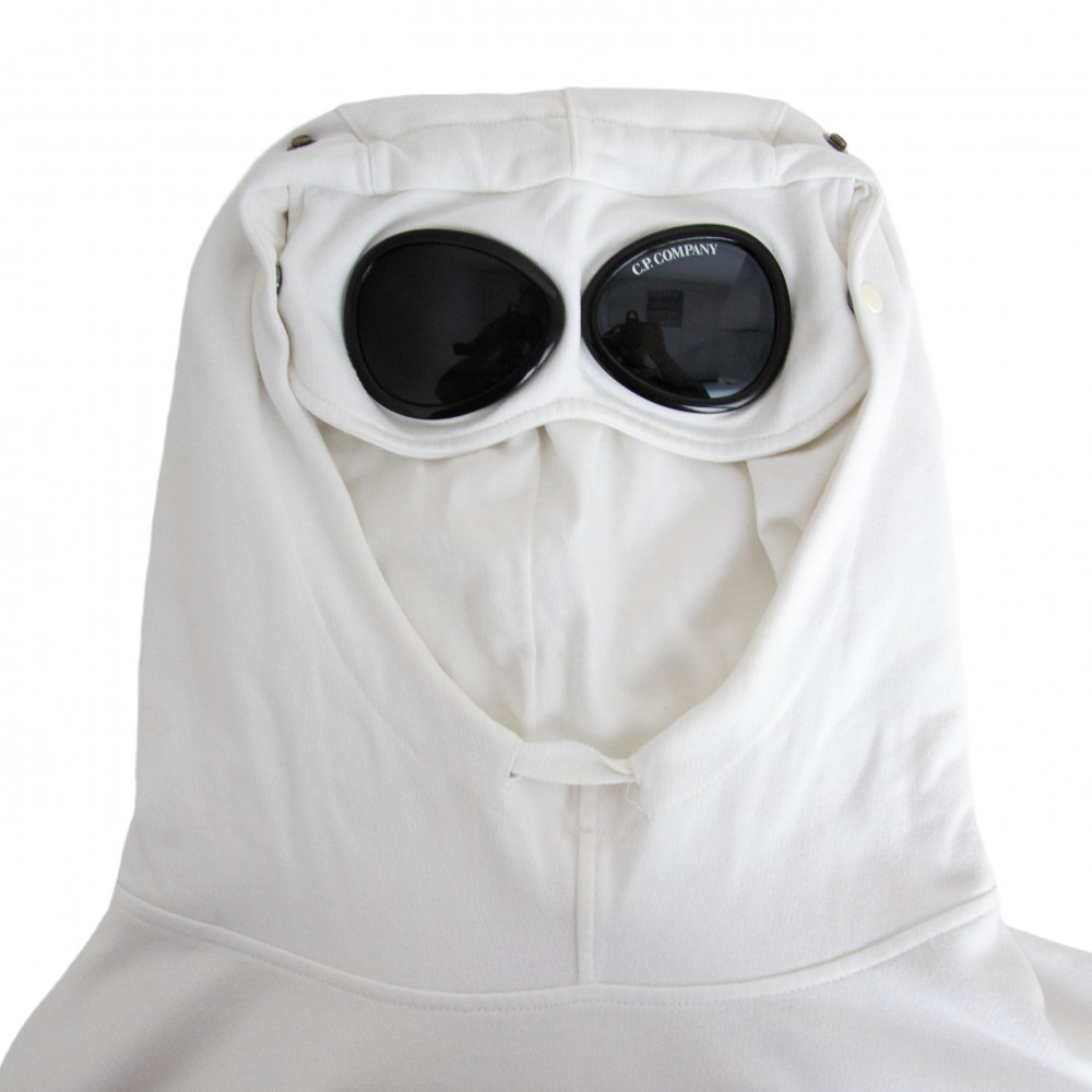 C.P. Company Goggle Hoodie (White)