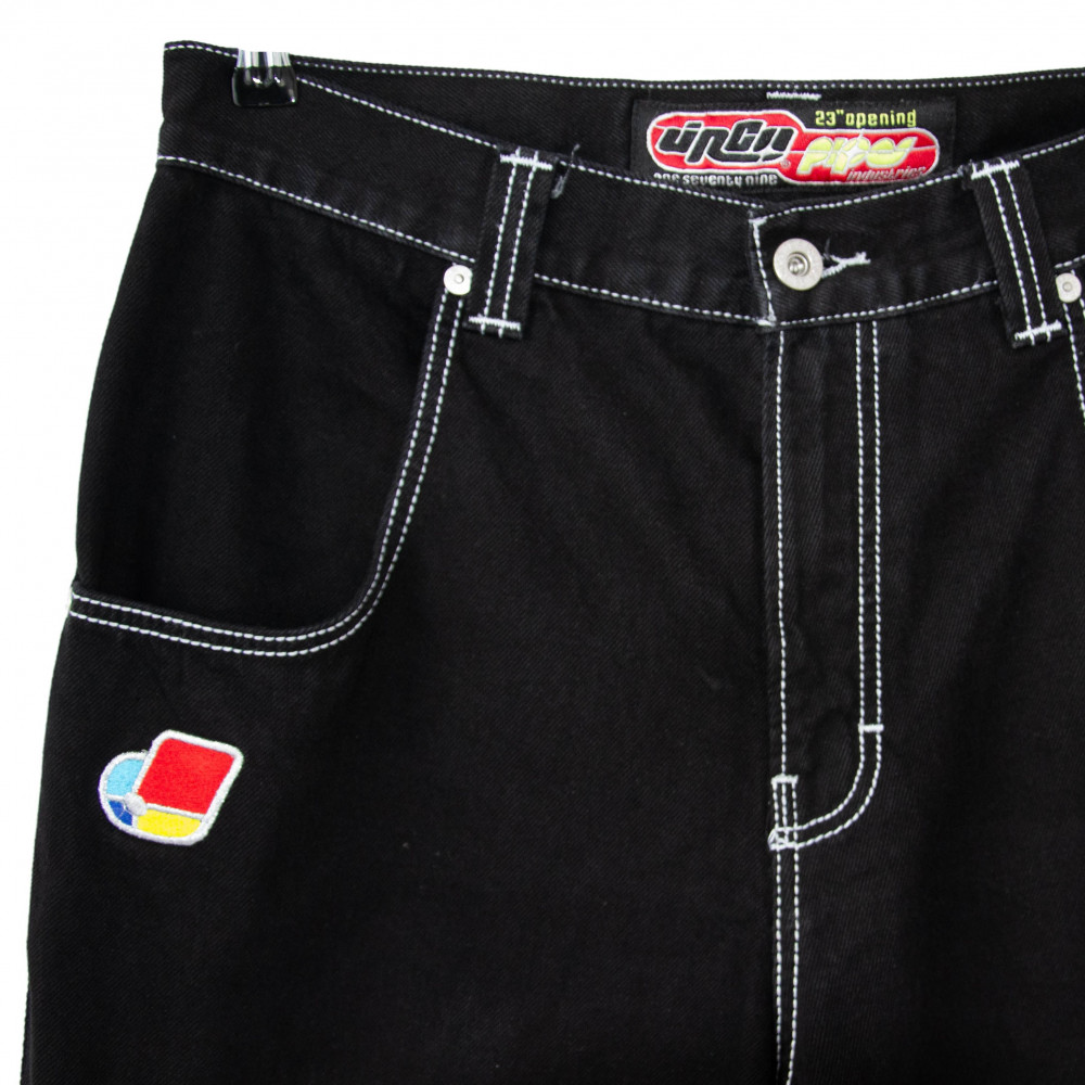 JNCO 179 Pipes 23'' Opening Jeans (Black)