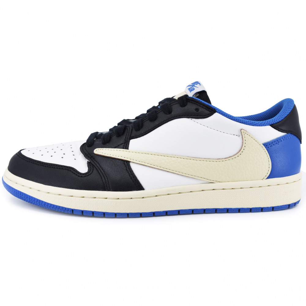 Travis Scott x Nike Air Jordan 1 Low x Fragment Design (White/Blue)
