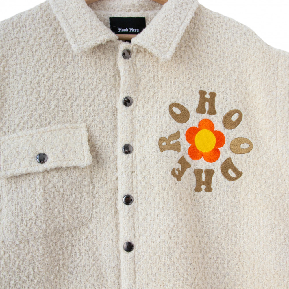 Hood Hero Vest Flower (Cream/Orange)