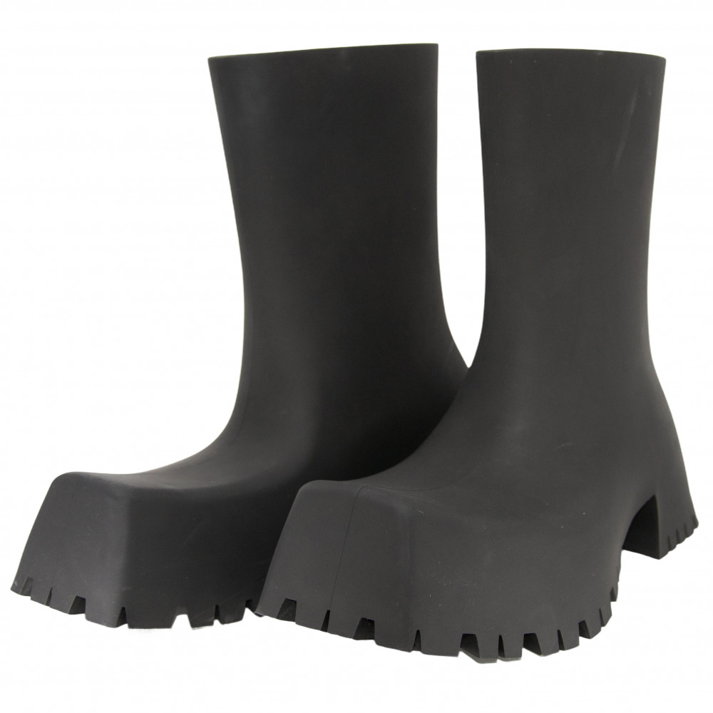 Balenciaga Trooper Rubber Boots (Black)