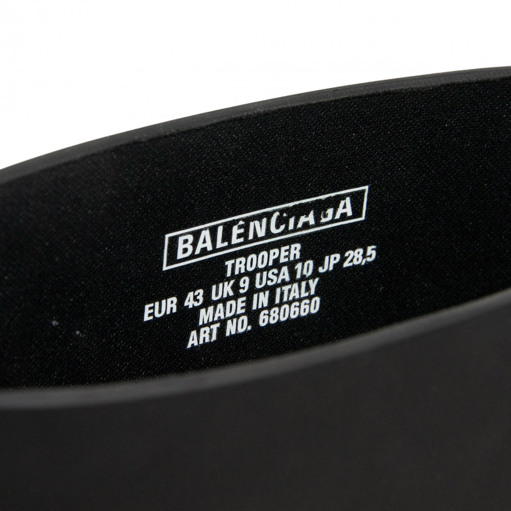 Balenciaga Trooper Rubber Boots (Black)