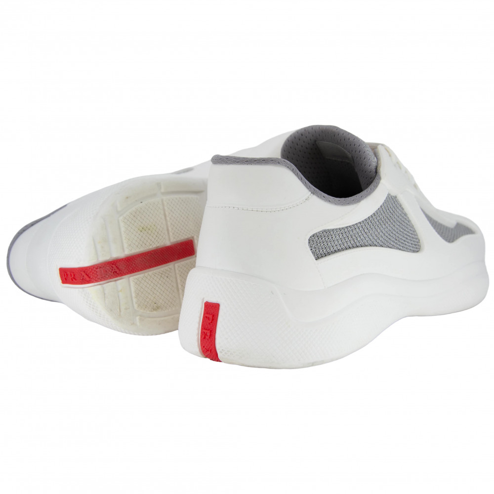 Prada America's Cup Soft Rubber (White/Silver