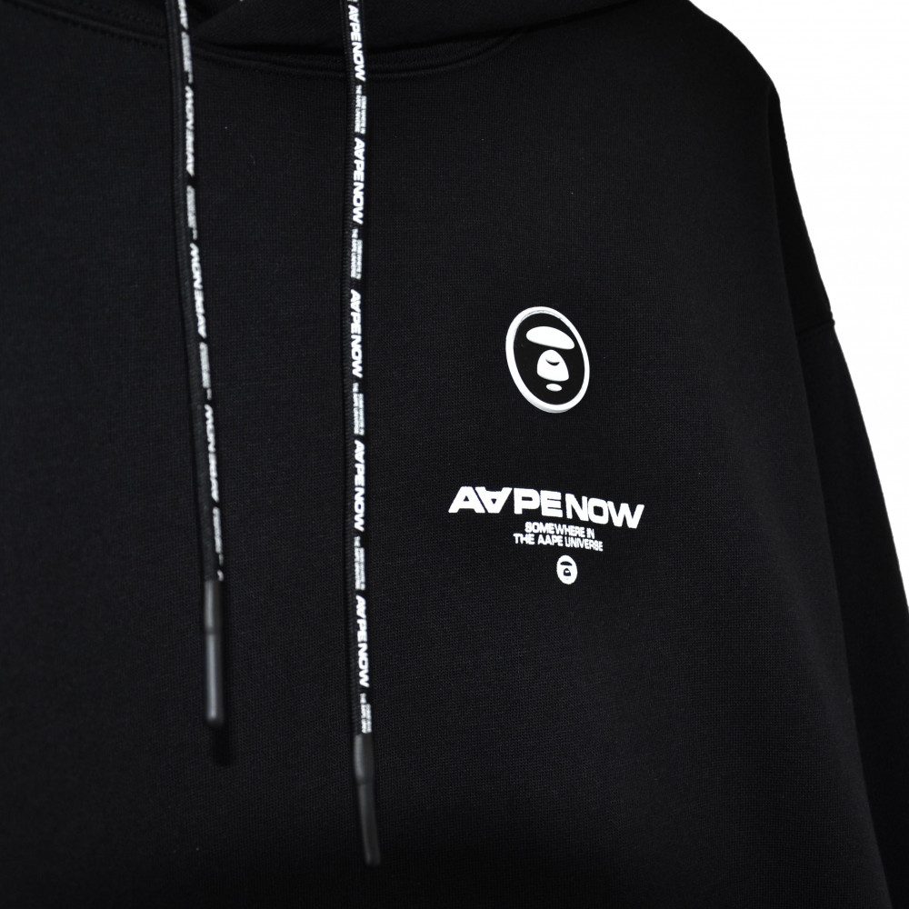 Aape by Bape Silicon Badge Hoodie (Black)