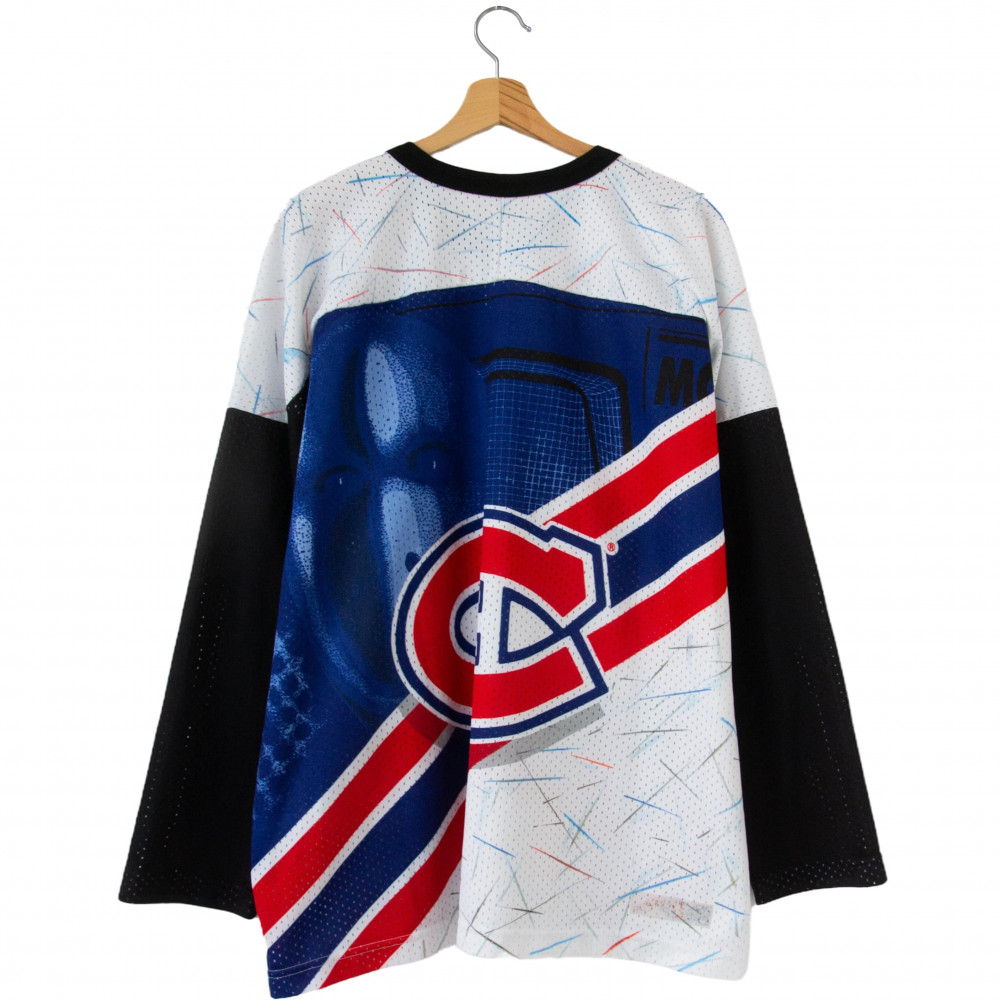 CCM Montreal Canadiens All Over Print Hockey Jersey (White)