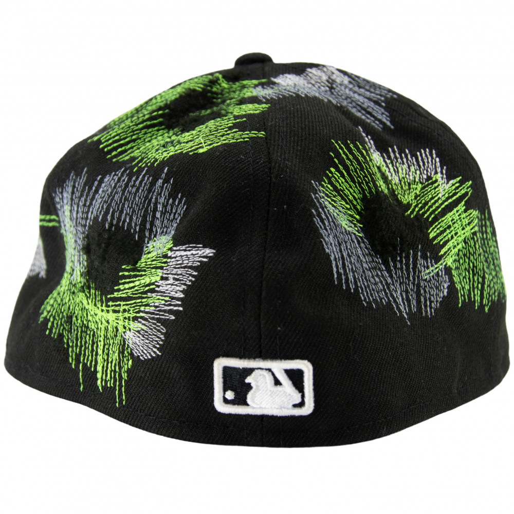 Custom New Era Fitted Cap Atlanta (Black/Green)